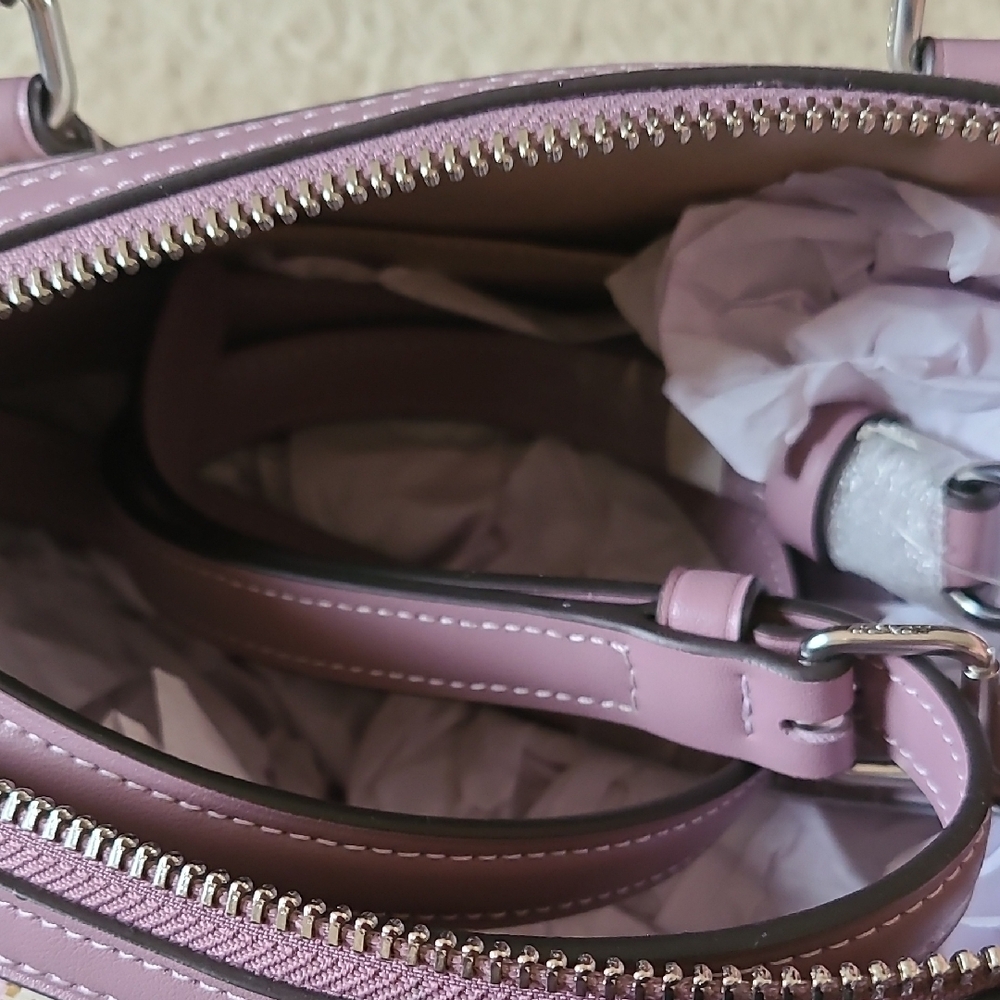 Coach White and Purple Floral Satchel Set - Picture 5 of 8